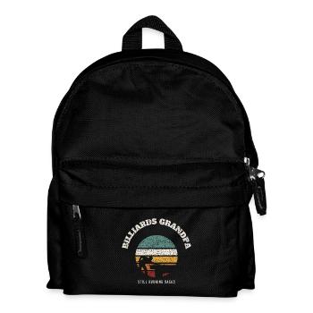 Billiards Grandpa Retro - Kids' Backpack - black - Front