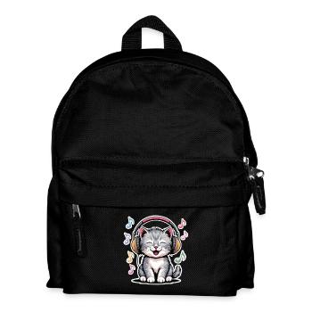 Music Cat - Kids' Backpack - black - Front