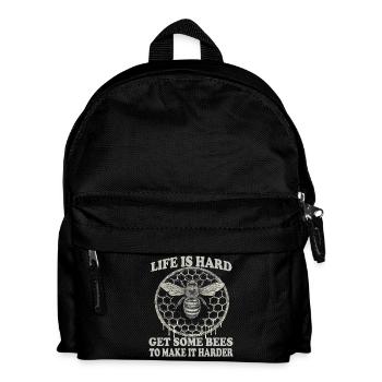 Beekeeping Supplies Beekeeper Accessories Bees Honeycomb Pattern - Kids' Backpack - black - Front