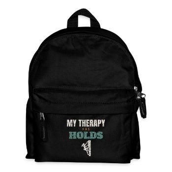 My Therapy Has Holds - Kids' Backpack - black - Front