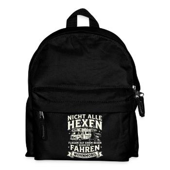 Hexen fahren Wohnmobil – Nicht Alle - Kinder Rucksack - Schwarz - Vorne