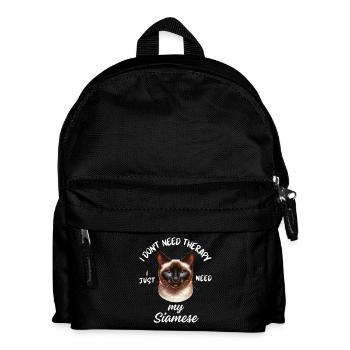 Siamese Cat Therapy - Kids' Backpack - black - Front