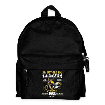 1956 Vintage Motorcycle Birthday Vintage Gift - Kids' Backpack - black - Front
