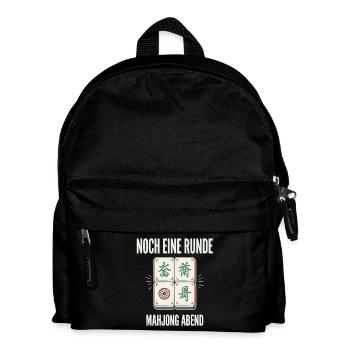 Noch eine Runde Mahjong Abend - Kinder Rucksack - Schwarz - Vorne