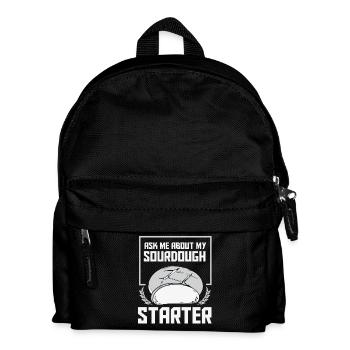 Bread Baker Bakery Bread Roll Baking - Kids' Backpack - black - Front