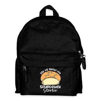 Bread Baker Bakery Bread Roll Baking - Kids' Backpack - black - Front