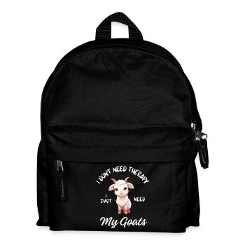 Goat Farm Therapy - Kids' Backpack - black - Front