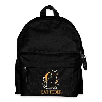 Crescent Cat Moon - Kids' Backpack - black - Front
