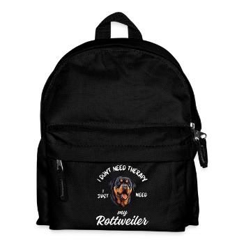 Rottweiler Therapy Dog - Kids' Backpack - black - Front