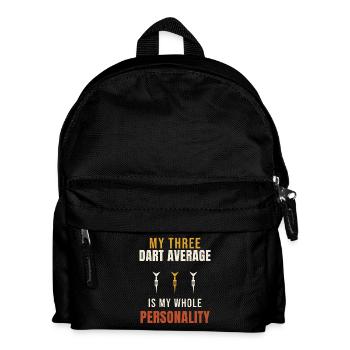 Darts My Three Dart Average Is My Whole Personalit - Kids' Backpack - black - Front
