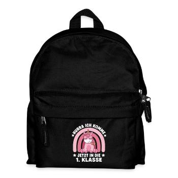 1. Klasse Einhorn Schulstart Einschulung - Kinder Rucksack - Schwarz - Vorne