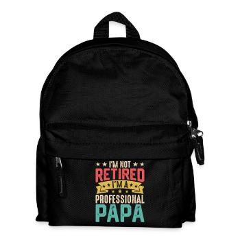 Professional Papa Retro Vintage - Kids' Backpack - black - Front