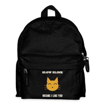 Quand un chat cligne lentement des yeux, cela signifie : « Je - Sac à dos Enfant - noir - Devant