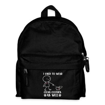 Gassi Outfit Hundehalter Geschenk Süßes Gassi - Kinder Rucksack - Schwarz - Vorne