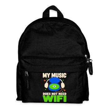 Cd-sammler Kompaktplatte Physisches Medium - Kinder Rucksack - Schwarz - Vorne