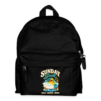 Sunday Soak Badeente – Relax Refresh Repeat - Kinder Rucksack - Schwarz - Vorne