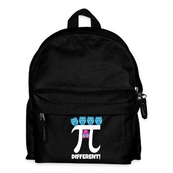 Pi Different Süße Eule Be Different Mathe Lehrer - Kinder Rucksack - Schwarz - Vorne