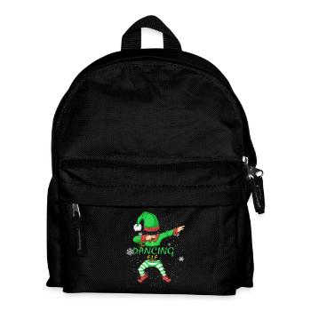 Die Dancing Elf Weihnachts-Matching-Familiengruppe - Kinder Rucksack - Schwarz - Vorne