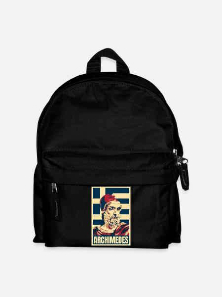 Archimedes antikgriechischer Mathematiker - Kinder Rucksack - Schwarz