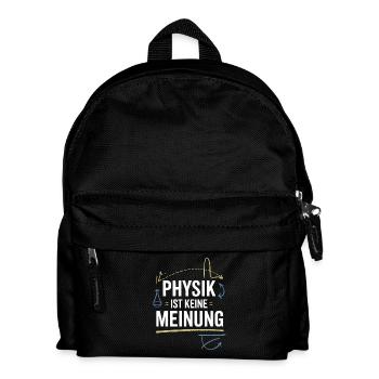 Physik ist keine Meinung für Physiker und Nerds - Kinder Rucksack - Schwarz - Vorne