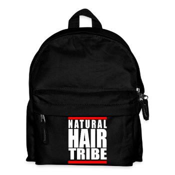 Natural Hair Tribe Afro Pride Squad Geschenk - Kinder Rucksack - Schwarz - Vorne
