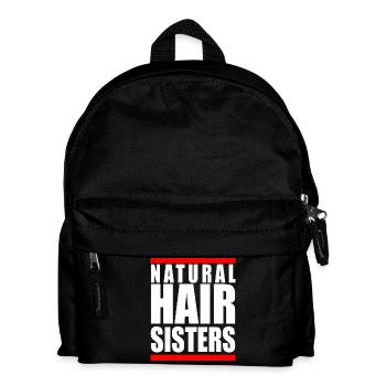 Natural Hair Sisters Afro Pride Beste Freundin Geschenk - Kinder Rucksack - Schwarz - Vorne