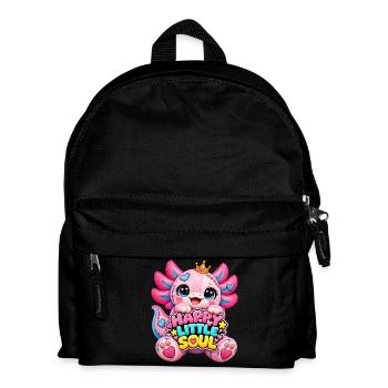Kuschelmonster Happy Little Soul - Kinder Rucksack - Schwarz - Vorne