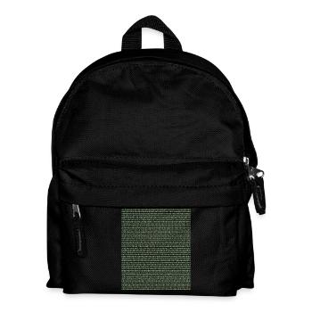 2399 Ziffern von Pi - Kinder Rucksack - Schwarz - Vorne