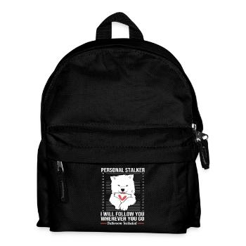 Samojede - Kinder Rucksack - Schwarz - Vorne
