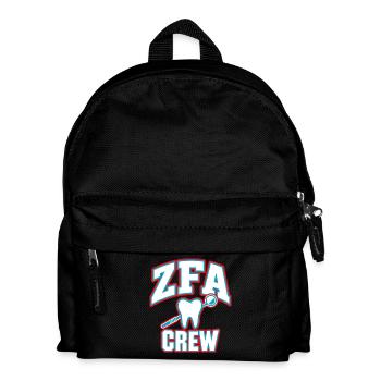 ZFA Crew – Zahnmedizin Team & Praxisalltag - Kinder Rucksack - Schwarz - Vorne