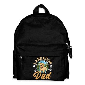 Labrador Hund Lustiges Schlafshirt Hunde Geschenk - Kinder Rucksack - Schwarz - Vorne