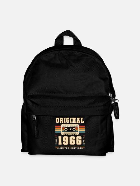 60. Geburtstag Geschenk Best of November 1966 - Kinder Rucksack - Schwarz