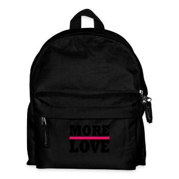 More love - Kids' Backpack - black - Front