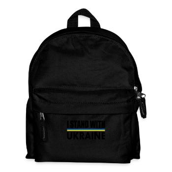 I stand with ukraine - Kids' Backpack - black - Front