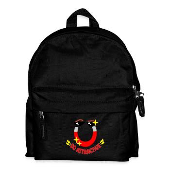 Funny So Attractive Magnet Cartoon Humor Design - Kids' Backpack - black - Front