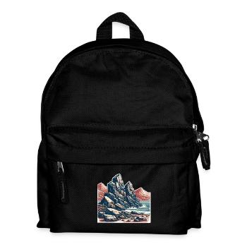 Mountains Rock - Kids' Backpack - black - Front