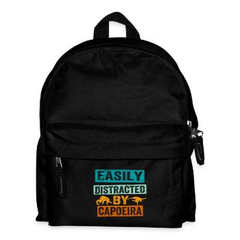 Facilement distrait par la capoeira - Sac à dos Enfant - noir - Devant