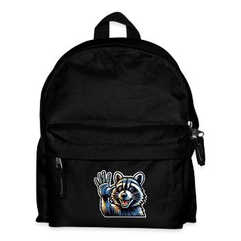 Raccoon - Kids' Backpack - black - Front