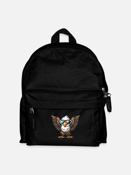 Adler Cool Tier - Kinder Rucksack - Schwarz