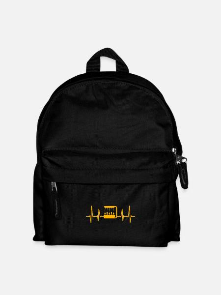 Hydroponik Herzschlag - Kinder Rucksack - Schwarz