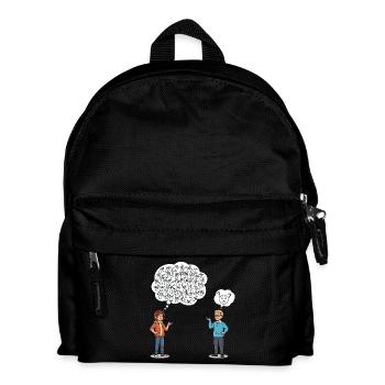 Langue des signes : malentendus inclus ! - Sac à dos Enfant - noir - Devant