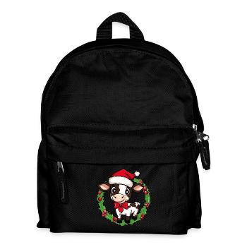 Cows Christmas - Kids' Backpack - black - Front