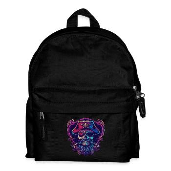 Squelette de pirate - Sac à dos Enfant - noir - Devant