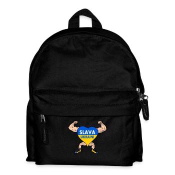 Ukraine - Kinder Rucksack - Schwarz - Vorne