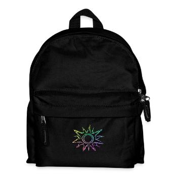 Sun colorful gradient - Kids' Backpack - black - Front