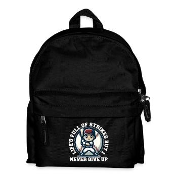 LA VIE EST PLEINE DE GRÈVES MAIS JE N’ABANDONNE JAMAIS - Sac à dos Enfant - noir - Devant