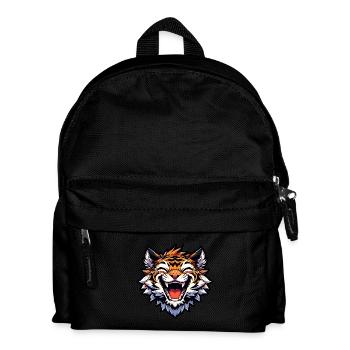 Laughing Baby Tiger - Kids' Backpack - black - Front