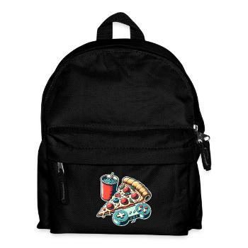 Pizza Gaming Gamer - Sac à dos Enfant - noir - Devant