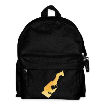 Monaco - Kinder Rucksack - Schwarz - Vorne