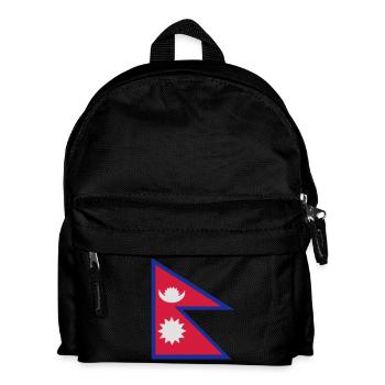 Flag of Nepal - Kids' Backpack - black - Front
